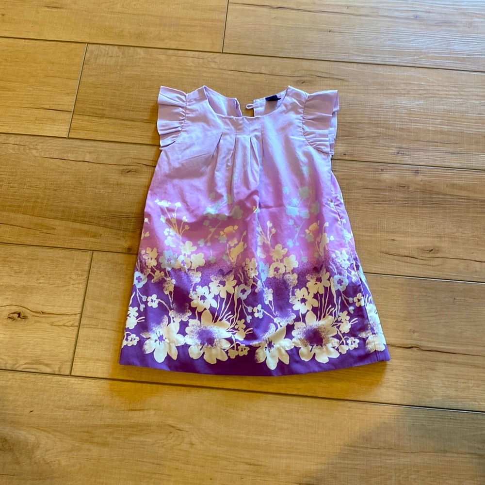 Baby Gap Dress with flowers. Purple. Great condition!